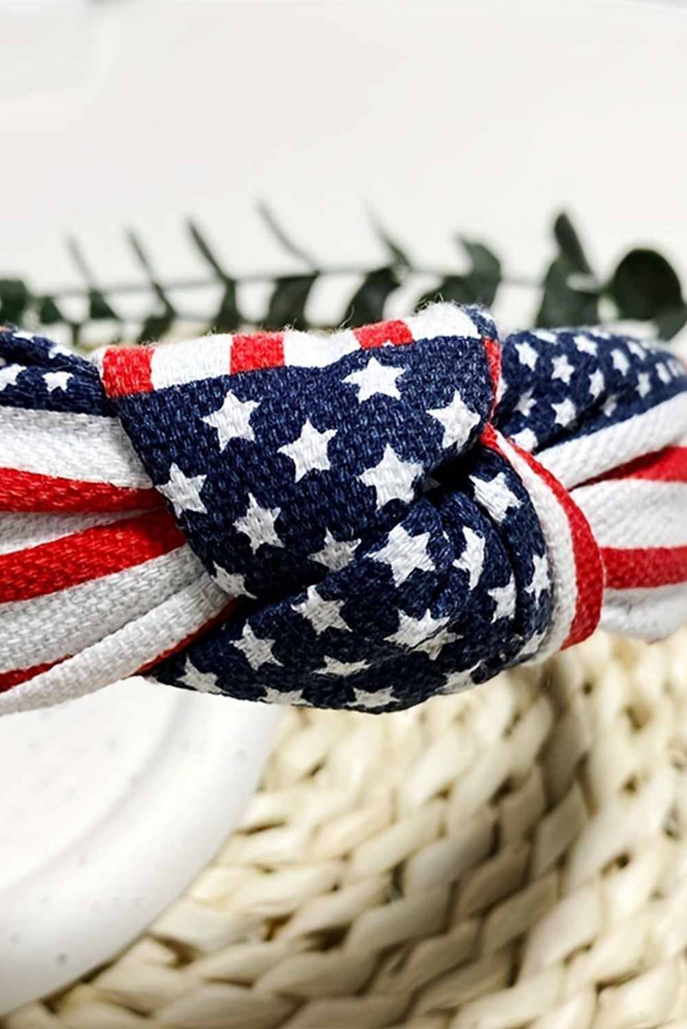 American Flag Knotted Headband