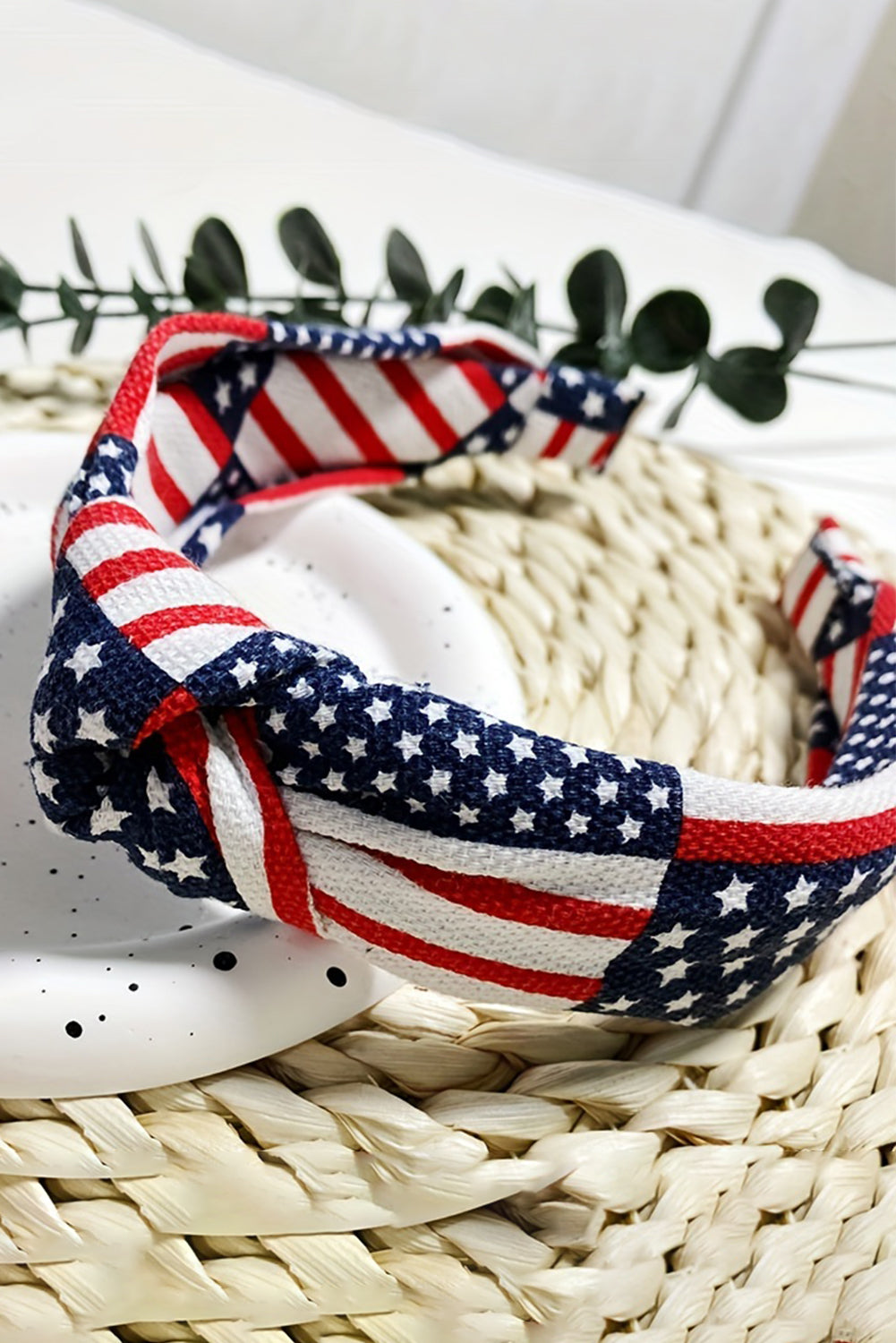 American Flag Knotted Headband