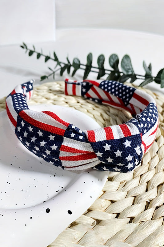 American Flag Knotted Headband