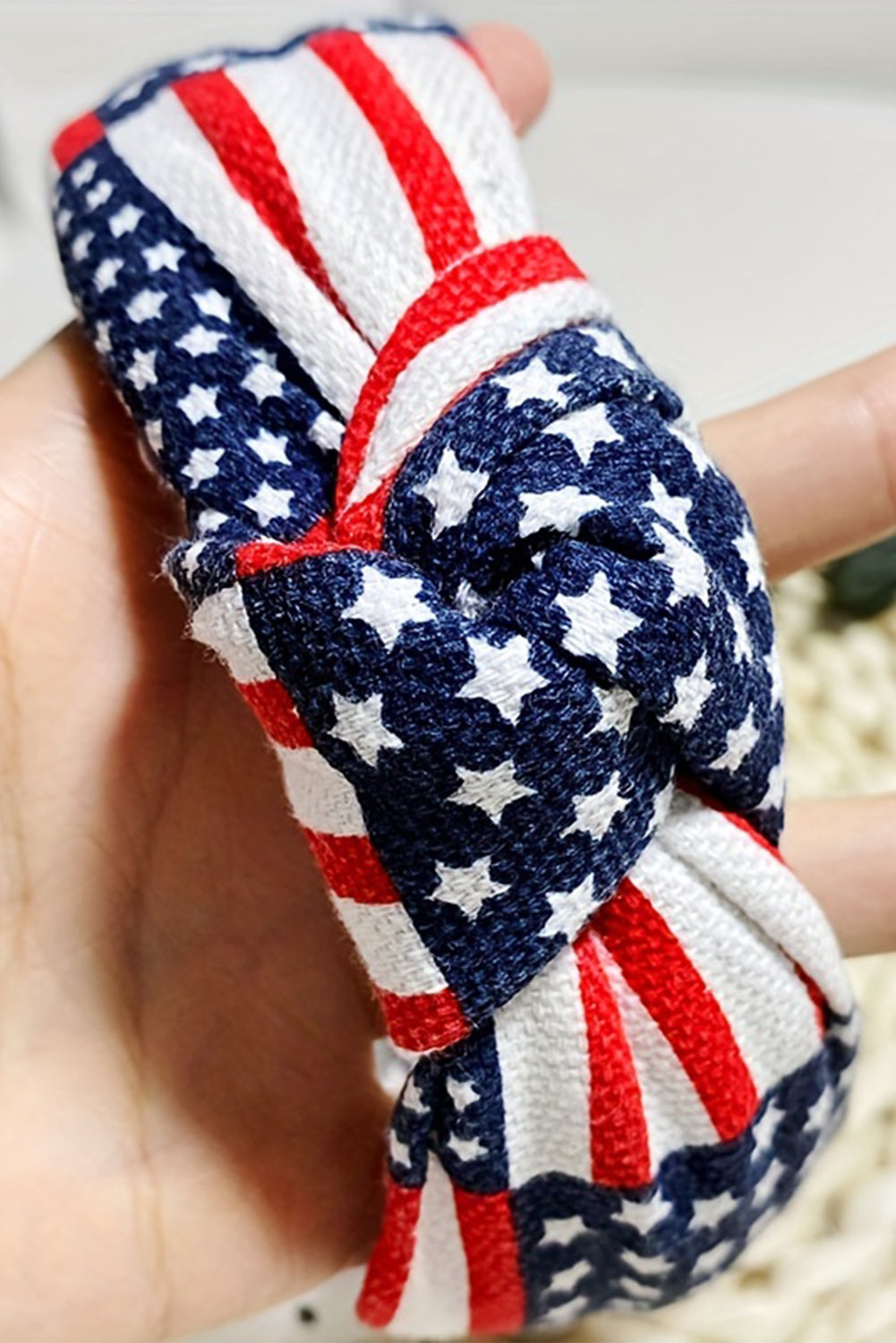 American Flag Knotted Headband