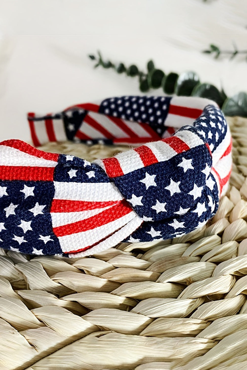 American Flag Knotted Headband